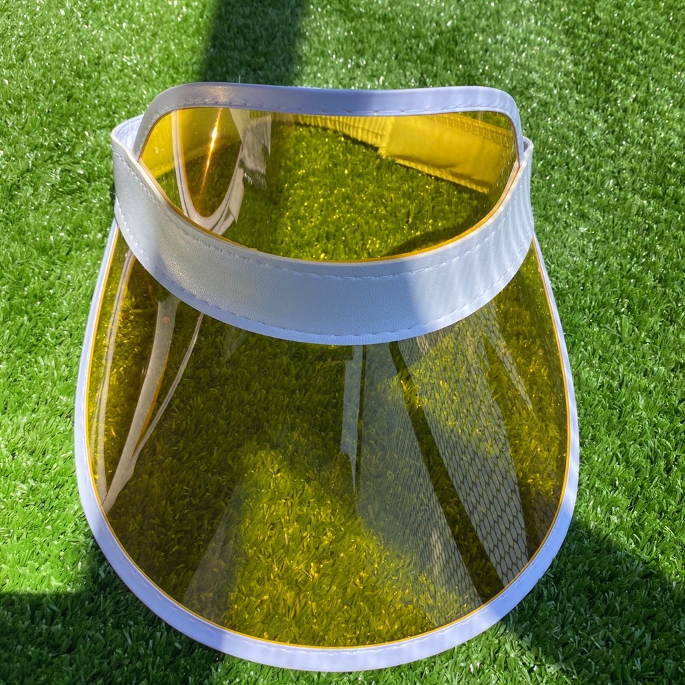 Yellow Visor Fashion Visor PVC Visor Sun Hat